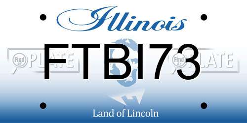 FTBI73 Illinois License Plate