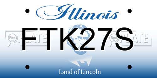 FTK27S Illinois License Plate