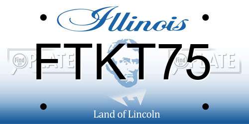 FTKT75 Illinois License Plate