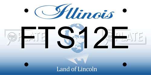 FTS12E Illinois License Plate