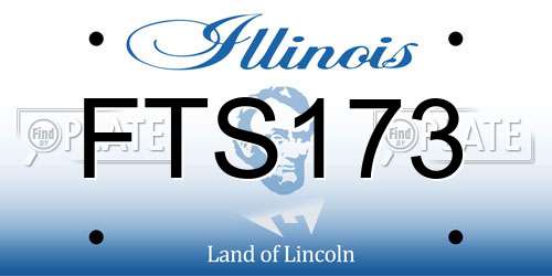 FTS173 Illinois License Plate