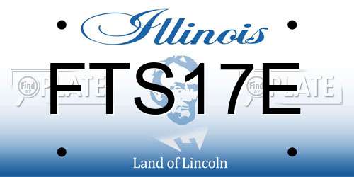 FTS17E Illinois License Plate