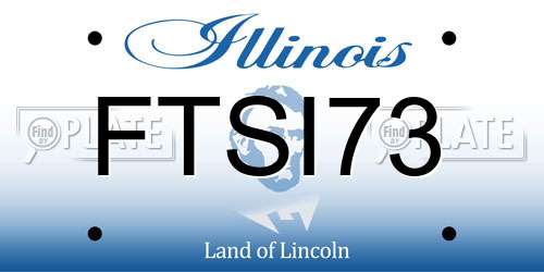 FTSI73 Illinois License Plate