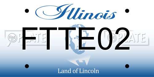 FTTE02 Illinois License Plate