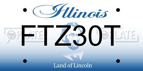 FTZ30T Illinois License Plate