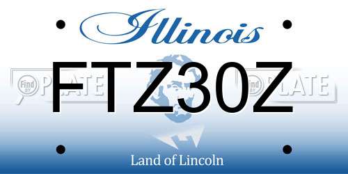 FTZ30Z Illinois License Plate