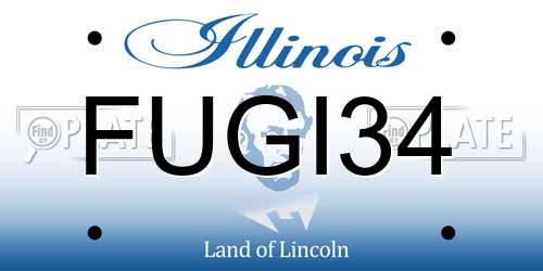 FUGI34 Illinois License Plate