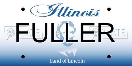 FULLER Illinois License Plate