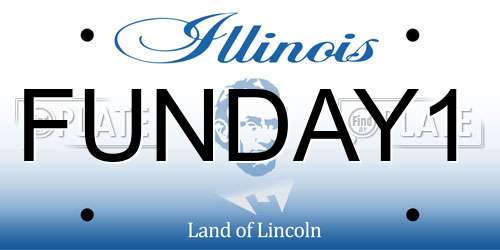 FUNDAY1 Illinois License Plate