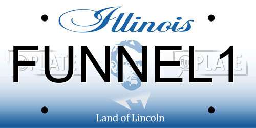 FUNNEL1 Illinois License Plate