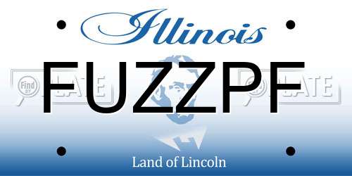 FUZZPF Illinois License Plate