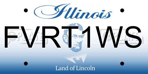 FVRT1WS Illinois License Plate