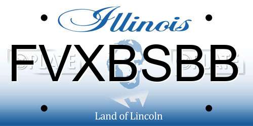 FVXBSBB Illinois License Plate