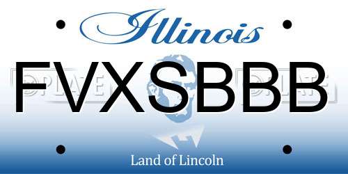 FVXSBBB Illinois License Plate