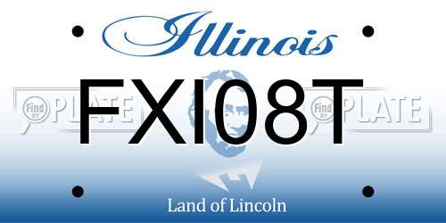 FXI08T Illinois License Plate