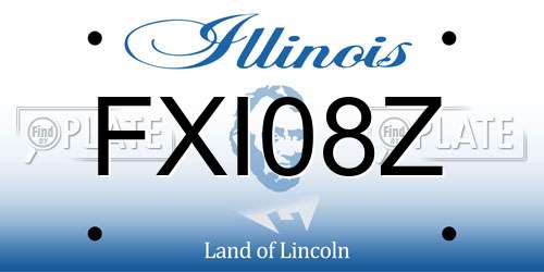 FXI08Z Illinois License Plate