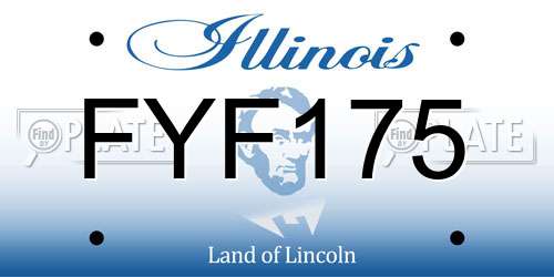 FYF175 Illinois License Plate
