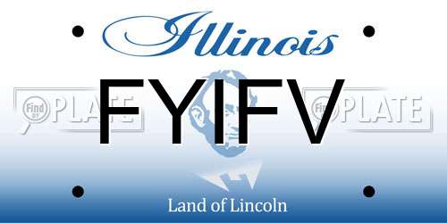 FYIFV Illinois License Plate