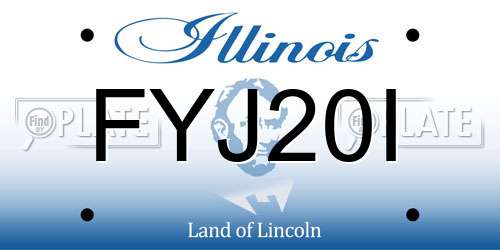 FYJ20I Illinois License Plate