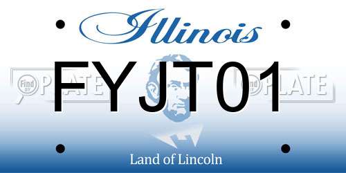 FYJT01 Illinois License Plate