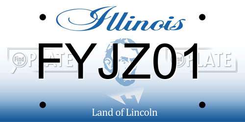 FYJZ01 Illinois License Plate