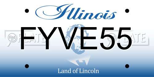 FYVE55 Illinois License Plate