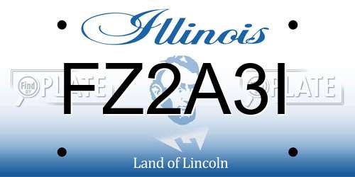 FZ2A3I Illinois License Plate