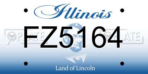 FZ5164 Illinois License Plate