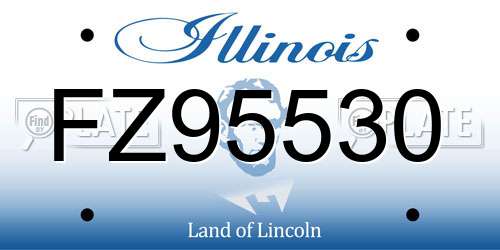 FZ95530 Illinois License Plate