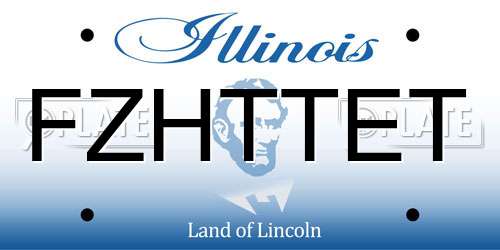 FZHTTET Illinois License Plate