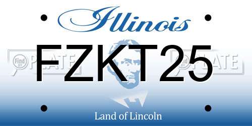 FZKT25 Illinois License Plate