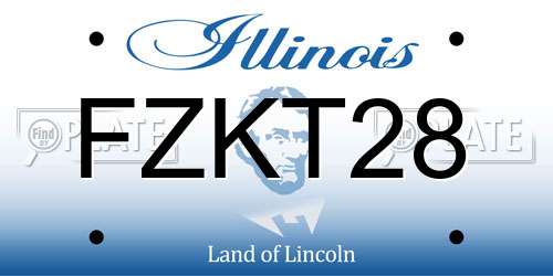 FZKT28 Illinois License Plate