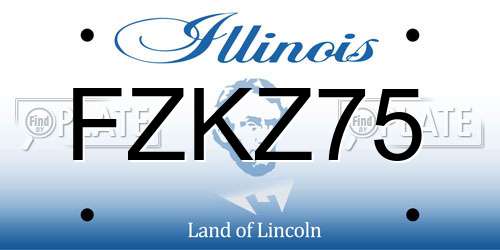 FZKZ75 Illinois License Plate