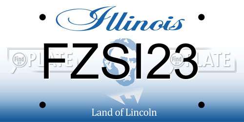 FZSI23 Illinois License Plate