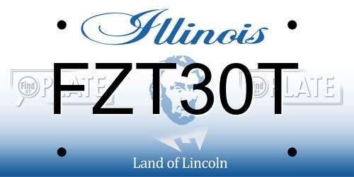 FZT30T Illinois License Plate