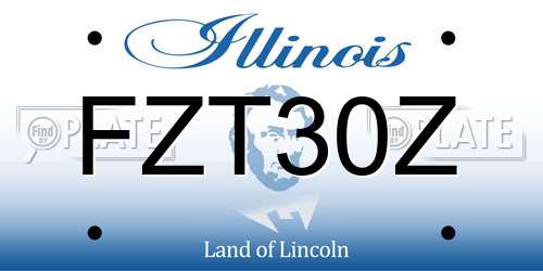 FZT30Z Illinois License Plate