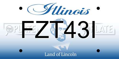 FZT43I Illinois License Plate