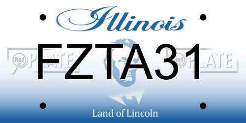 FZTA31 Illinois License Plate
