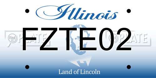 FZTE02 Illinois License Plate