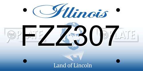 FZZ307 Illinois License Plate