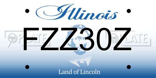 FZZ30Z Illinois License Plate