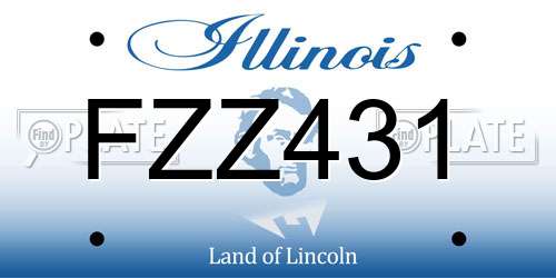 FZZ431 Illinois License Plate