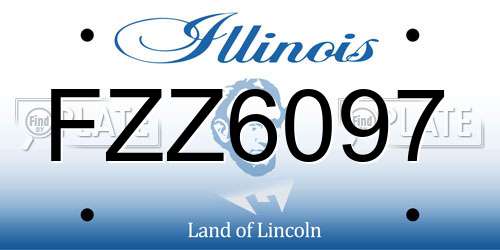 FZZ6097 Illinois License Plate