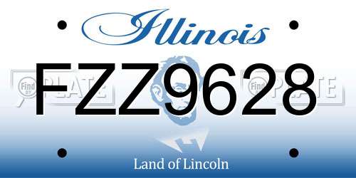 FZZ9628 Illinois License Plate