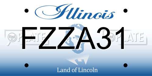 FZZA31 Illinois License Plate