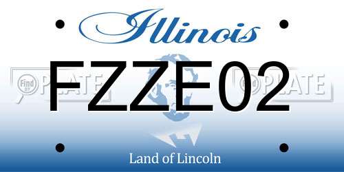 FZZE02 Illinois License Plate
