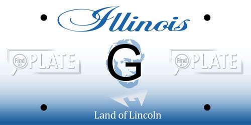 G Illinois License Plate