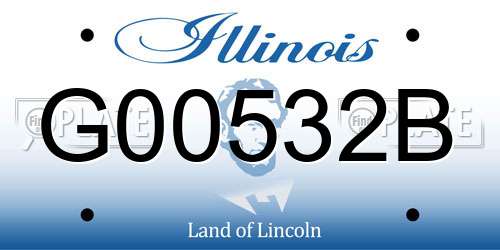 G00532B Illinois License Plate
