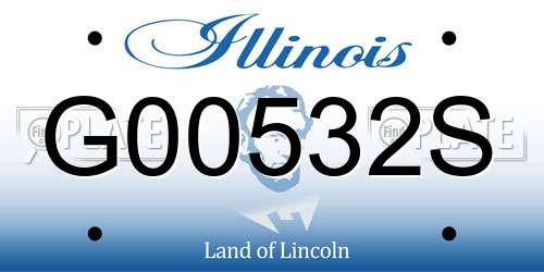 G00532S Illinois License Plate