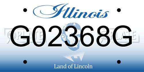 G02368G Illinois License Plate